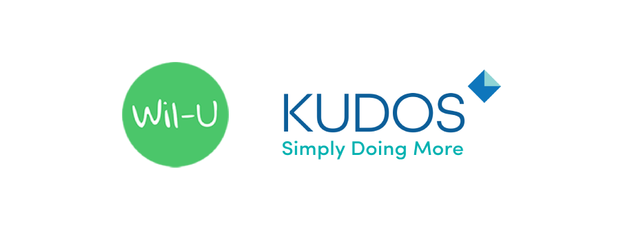 Kudos and WIl-U logos with white background