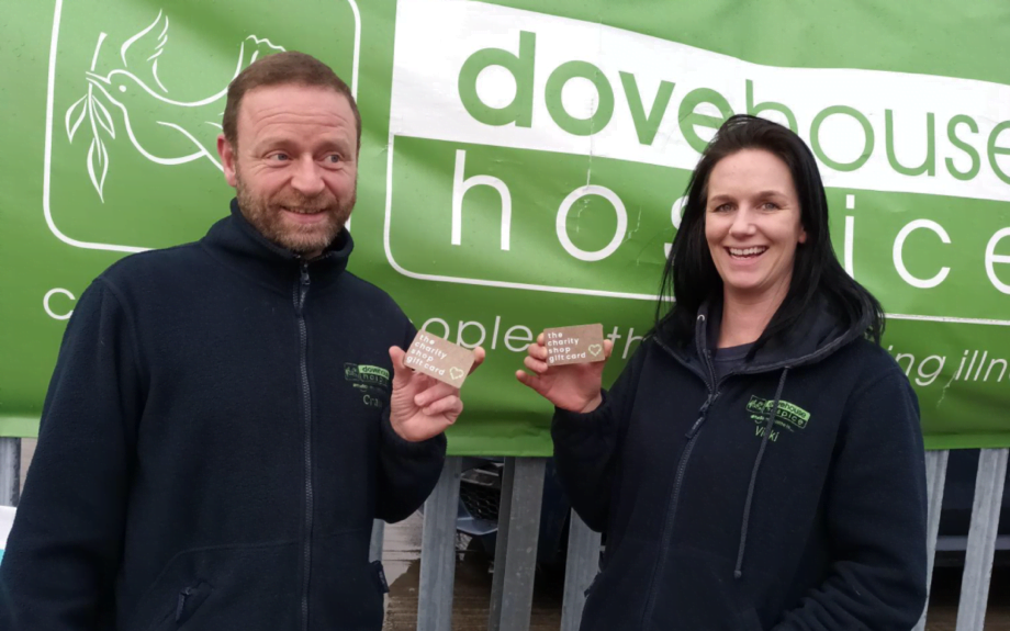 Dove House Hospice signs up to The Charity Shop Gift Card
